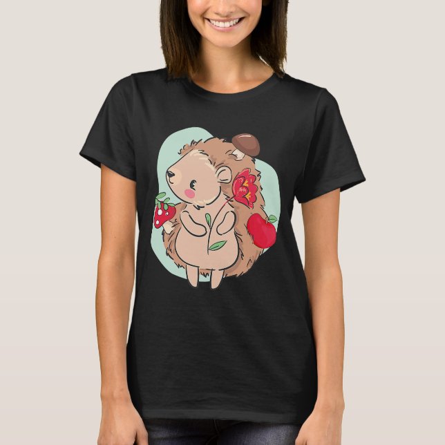Beautiful and cute at the same time the hedgehog T-Shirt (Front)