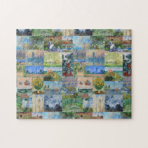 Beautiful and Elegant Claude Monet Paintings Jigsaw Puzzle