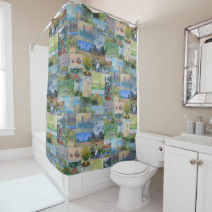 Beautiful and Elegant Claude Monet Paintings Shower Curtain
