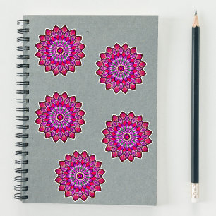 Beautiful and good vibes Red and Purple Mandala