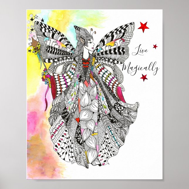 Beautiful and Magical Fairy Queen Poster (Front)