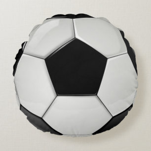 Beautiful and Realistic looking Soccer Ball Round Cushion