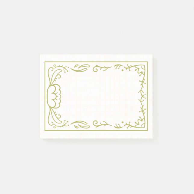 Beautiful and simple frame design post-it notes (Front)