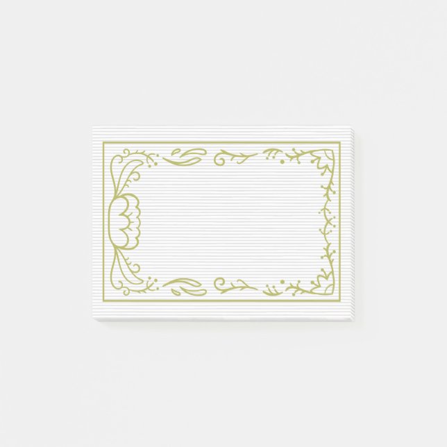 Beautiful and simple frame design post-it notes (Front)