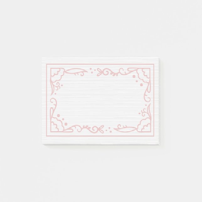 Beautiful and simple frame design post-it notes (Front)
