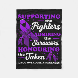 Beautiful And Supportive Drug Overdose Awareness 1 Fleece Blanket