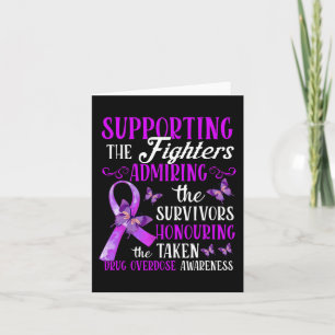Beautiful and Supportive Drug Overdose Awareness 2 Card