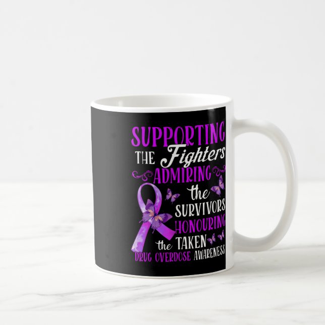 Beautiful And Supportive Drug Overdose Awareness 2 Coffee Mug (Right)