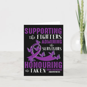 Beautiful And Supportive Drug Overdose Awareness Card
