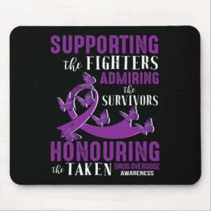 Beautiful and Supportive Drug Overdose Awareness Mouse Mat