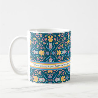 Beautiful and Useful William Morris Quote Coffee Mug