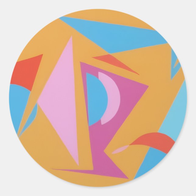 Beautiful and Vibrant Colors! Classic Round Sticker (Front)