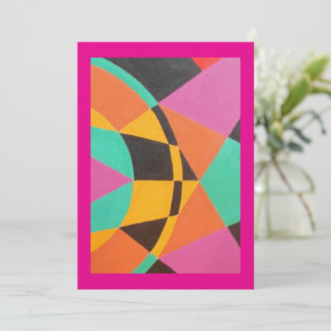 Beautiful and Vibrant Colors! Invitation (Standing Front)