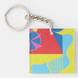 Beautiful and Vibrant Colors!  Key Ring