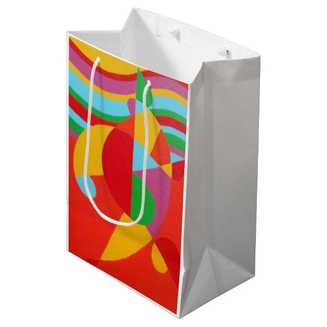 Beautiful and Vibrant Colors! Medium Gift Bag (Front Angled)