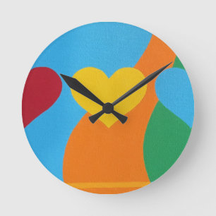 Beautiful and Vibrant Colors! Round Clock