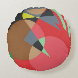 Beautiful and Vibrant Colors! Round Pillow
