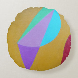 Beautiful and Vibrant Colors! Round Pillow