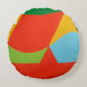Beautiful and Vibrant Colors! Round Pillow
