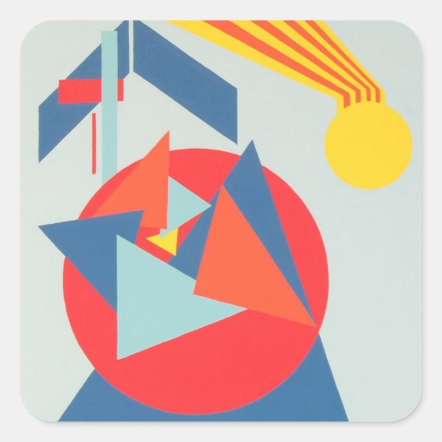 Beautiful and Vibrant Colors! Square Sticker (Front)