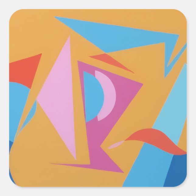 Beautiful and Vibrant Colors! Square Sticker (Front)