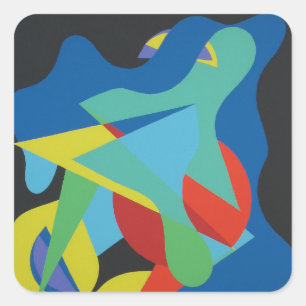 Beautiful and Vibrant Colors! Square Sticker