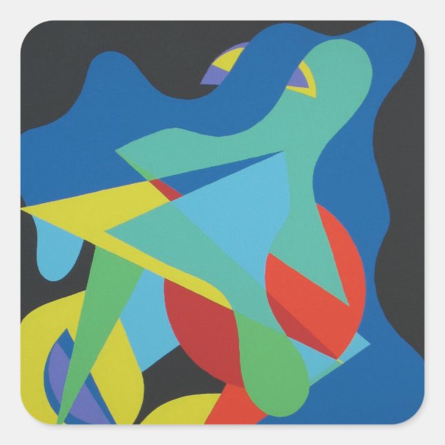 Beautiful and Vibrant Colors!  Square Sticker (Front)