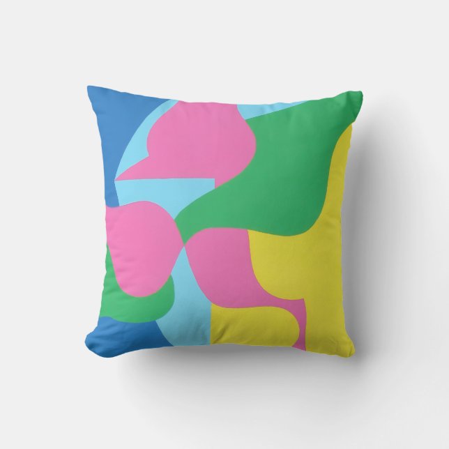 Beautiful and Vibrant Colors! Throw Pillow (Front)