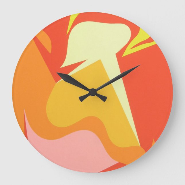 Beautiful and Vibrant Colors! Wall Clock (Front)