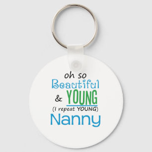 Beautiful and Young Nanny Key Ring