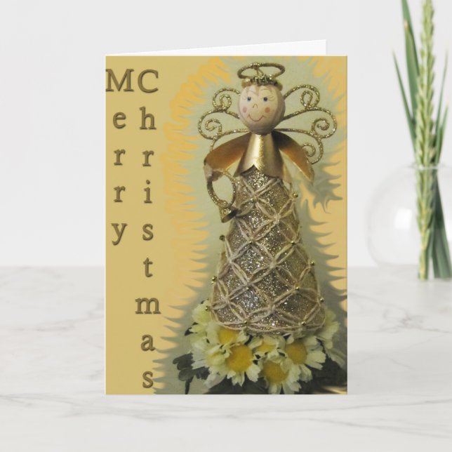Beautiful angel-1 holiday card (Front)