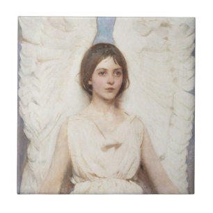 Beautiful Angel (by Abbott Handerson Thayer) Tile