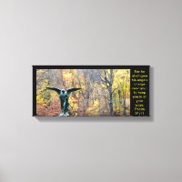Beautiful angel canvas print Psalm 91:11