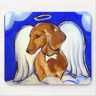 "Beautiful Angel Dachshund MousePads" Mouse Mat