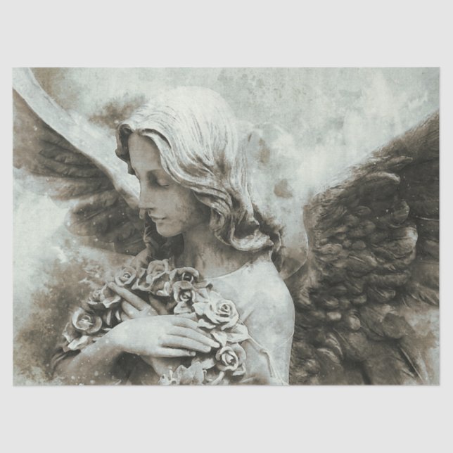 Beautiful Angel Decoupage  Tissue Paper (Front)