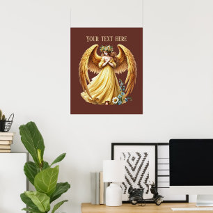 Beautiful Angel lovers customizable Poster