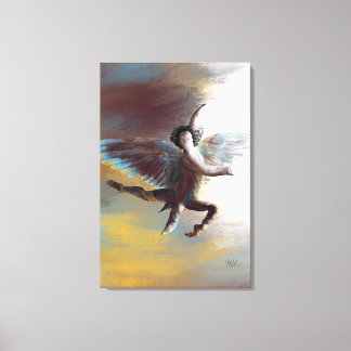 Beautiful Angel painting Abstract - lavender  Canvas Print
