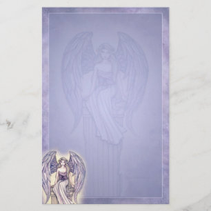 Beautiful Angel Stationery Periwinkle Blue