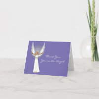 Beautiful Angel Thank You Note Card