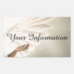 Beautiful Angel Wings Gift & Promotional Products Rectangular Sticker