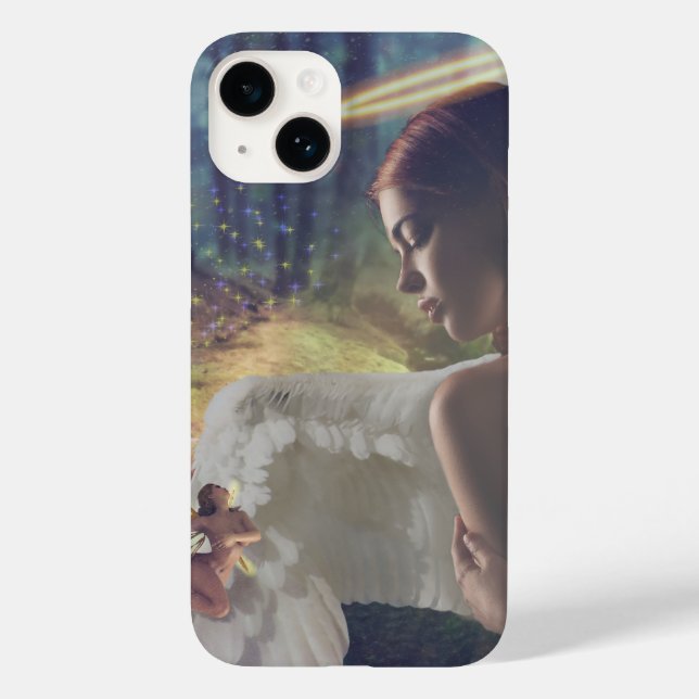 Beautiful Angel with Fairy Fantasy Art Case-Mate iPhone Case (Back)