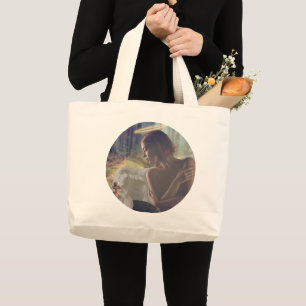 Beautiful Angel with Fairy Fantasy Art Tote Bag