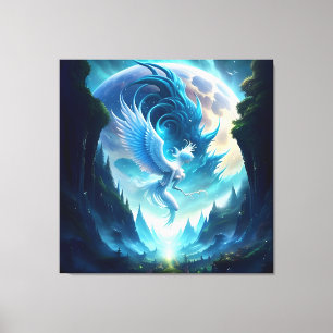 Beautiful Angelic Landscape Five Canvas Print