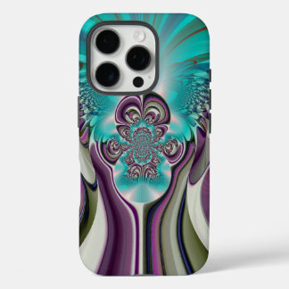 Beautiful Angelic Purple and Cyan Abstract Print iPhone 16 Pro Case