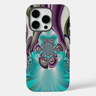 Beautiful Angelic Purple and Cyan Abstract Print iPhone 16 Pro Case