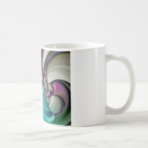 Beautiful Angelic Purple and Cyan Abstract Print Coffee Mug