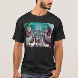 Beautiful Angelic Purple and Cyan Abstract Print T-Shirt