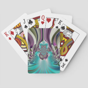 Beautiful Angelic Purple and Cyan Customise   Playing Cards