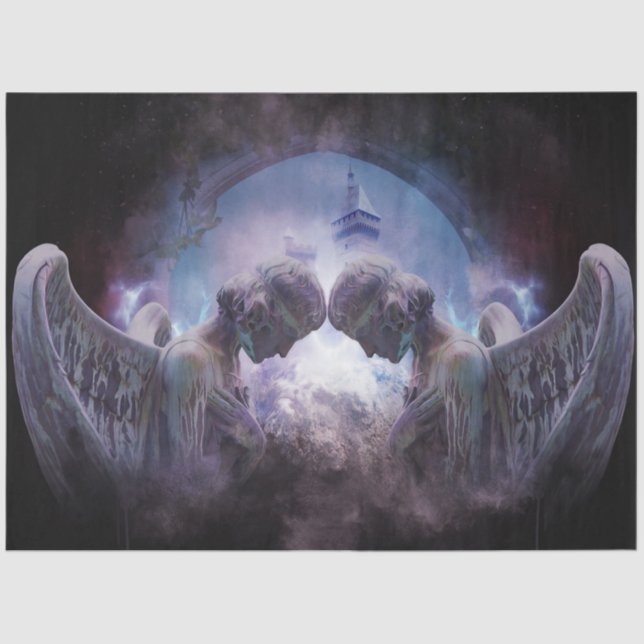 Beautiful Angels Decoupage  Tissue Paper (Front)