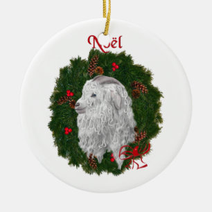 Beautiful Angora Noel Ornament